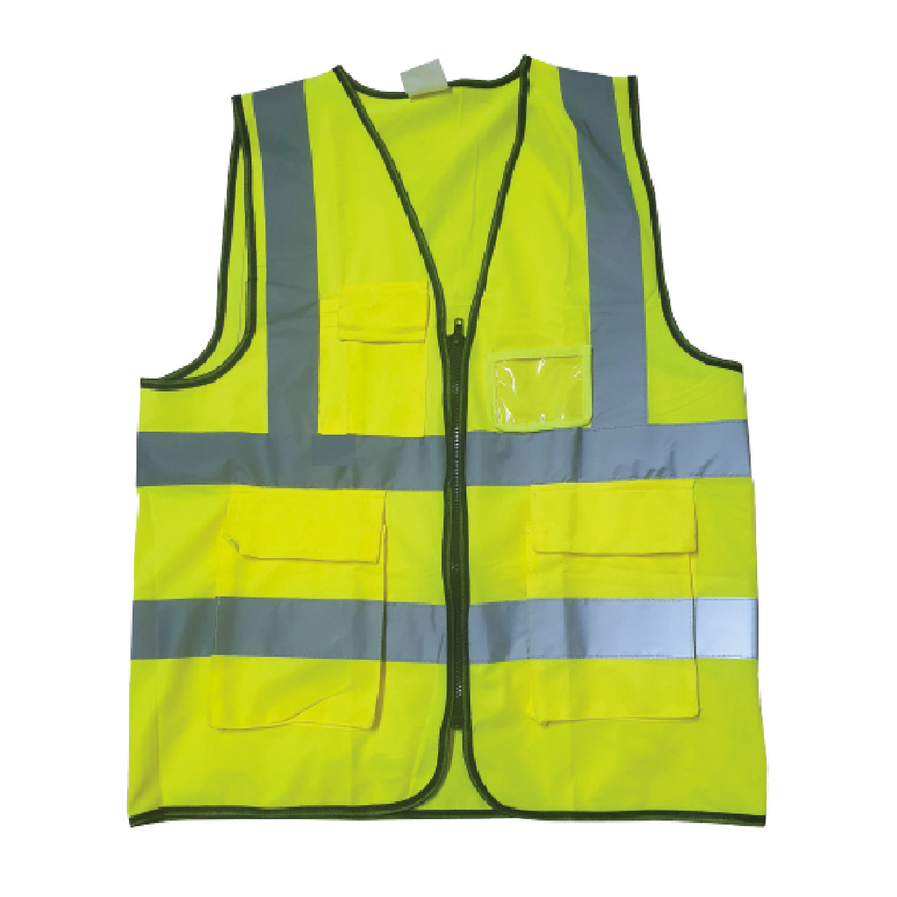 Reflective Yellow Safety Vest With Pockets